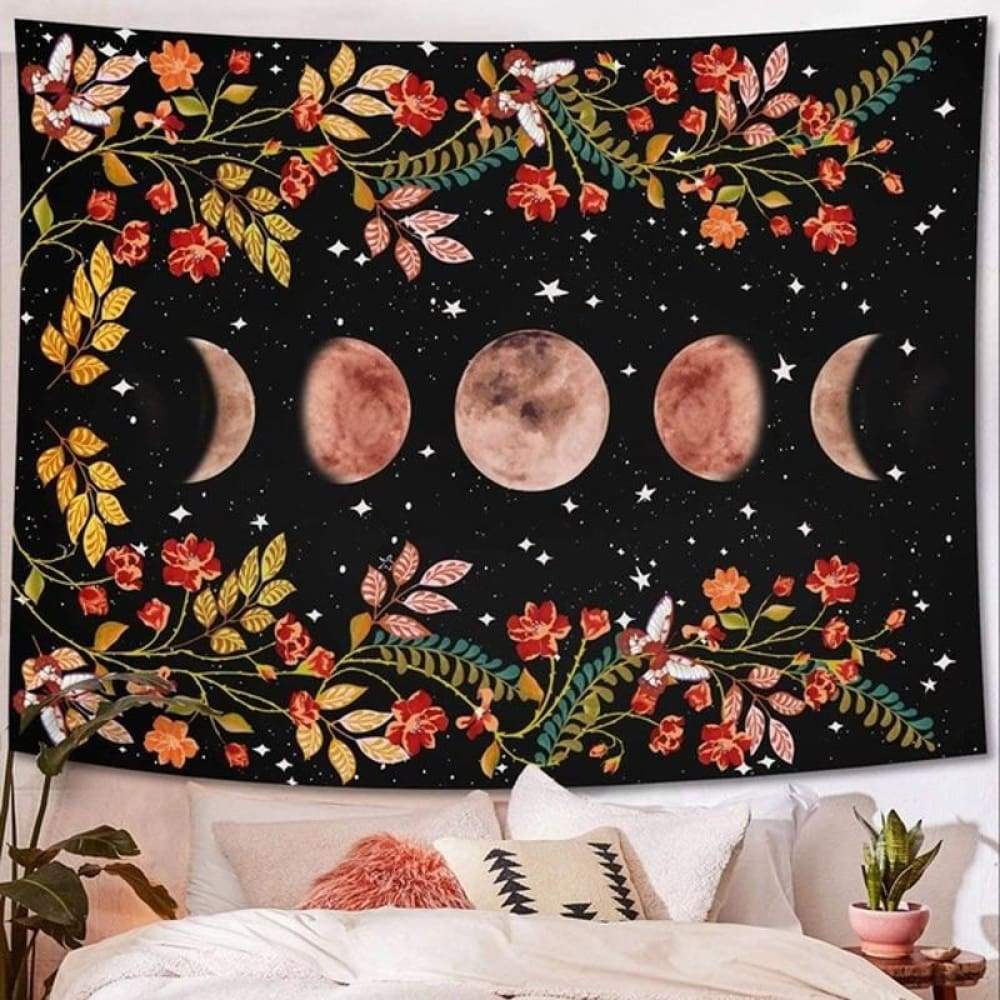 Lunar Phases Tapestry