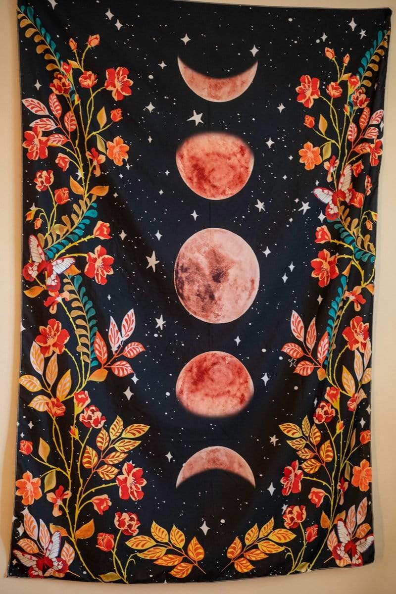 Lunar Phases Tapestry