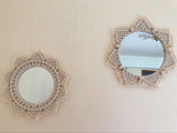 Dahlia Cotton Macrame Mirror