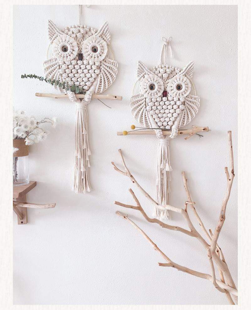 Macrame Owl Wall Hanging