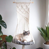 Macrame Wall Hanging Cat Bed