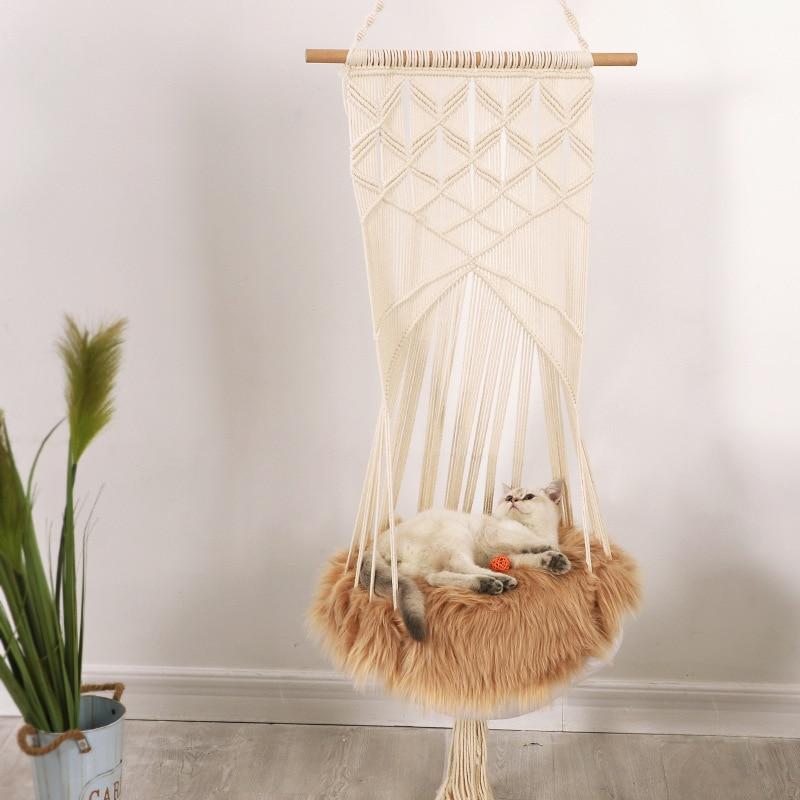 Macrame Wall Hanging Cat Bed