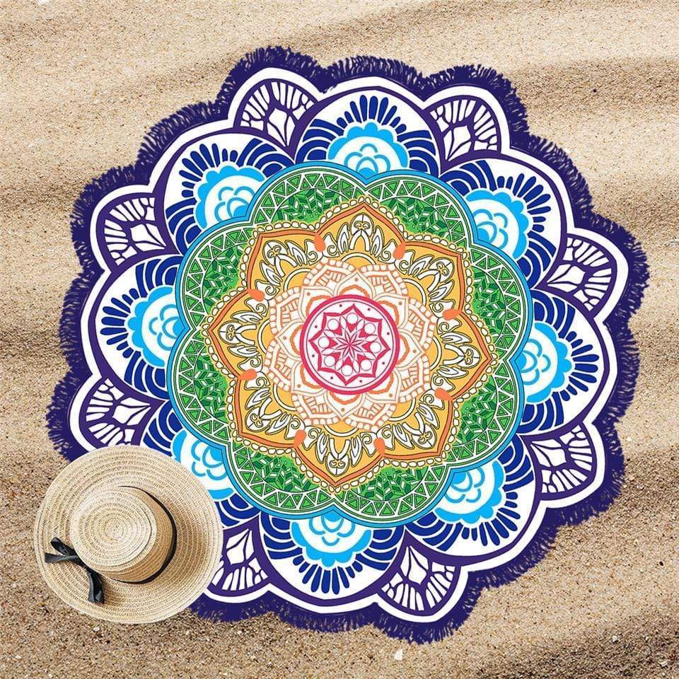 Lotus Mandala Round Mat