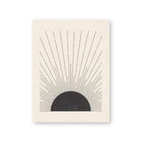 Mid-Century Black Sun Print