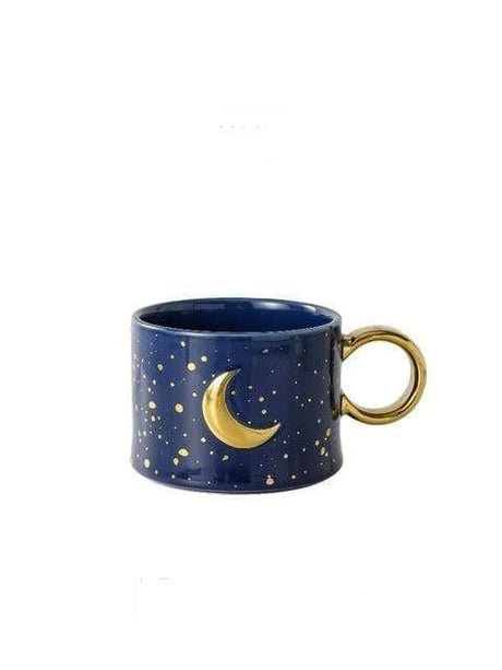 Golden Sun or Moon Design Mug