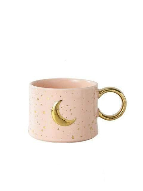 Golden Sun or Moon Design Mug