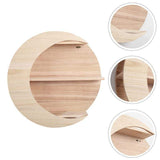 Moon Wooden Wall Shelf