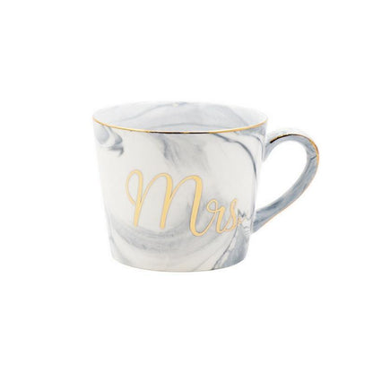 Mr and Mrs Marble Ceramic Mug