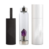 Natural Amethyst Stone Water Bottle