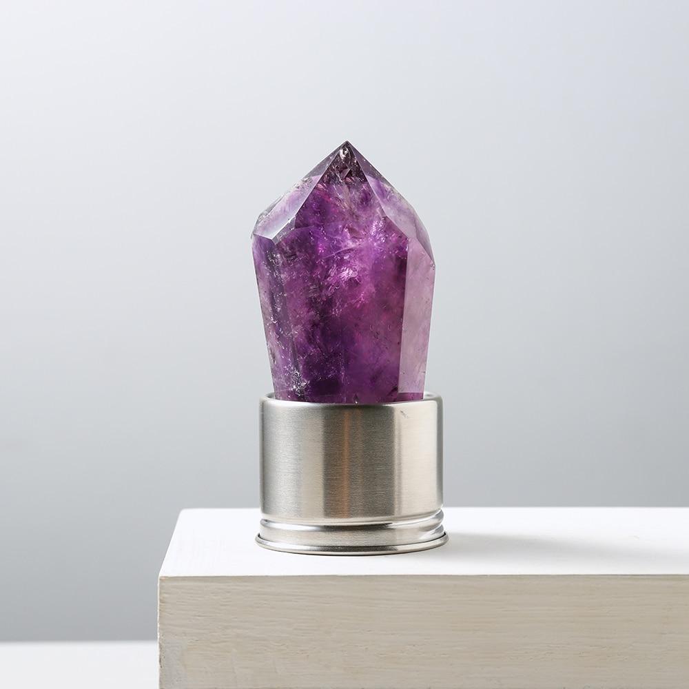 Natural Amethyst Stone Water Bottle