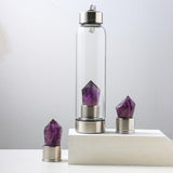 Natural Amethyst Stone Water Bottle