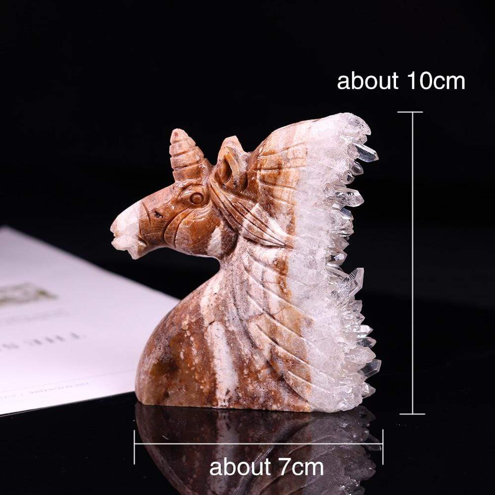 Natural Clear Quartz Unicorn
