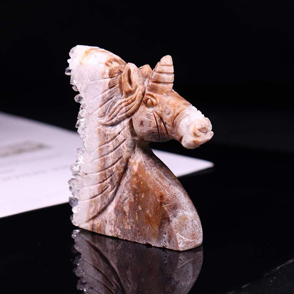 Natural Clear Quartz Unicorn