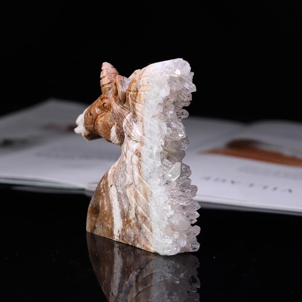 Natural Clear Quartz Unicorn