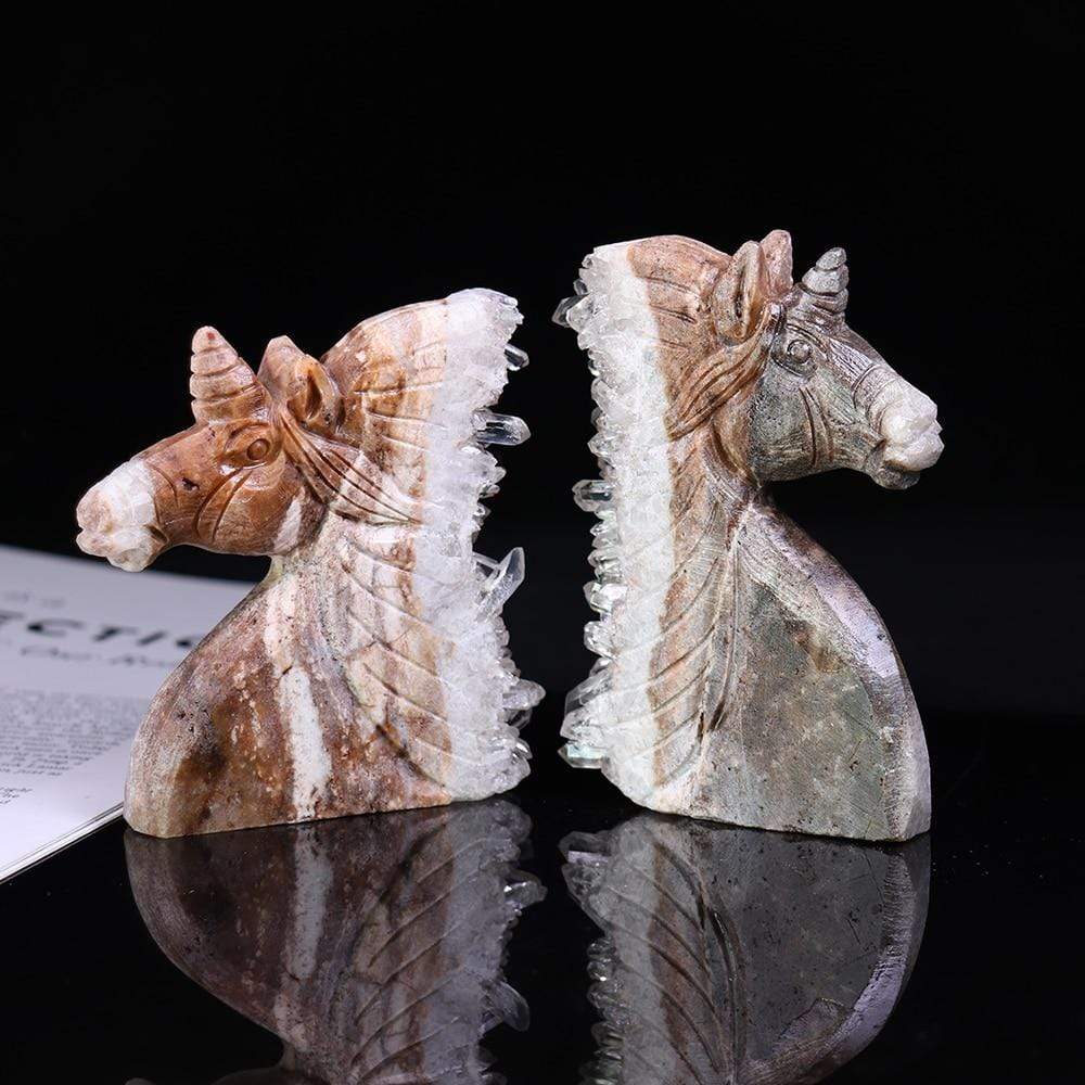 Natural Clear Quartz Unicorn
