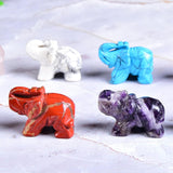 Elephant Carved Natural Crystal
