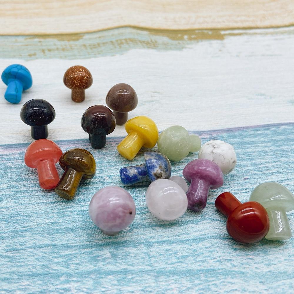 Natural Stone Mini Mushrooms