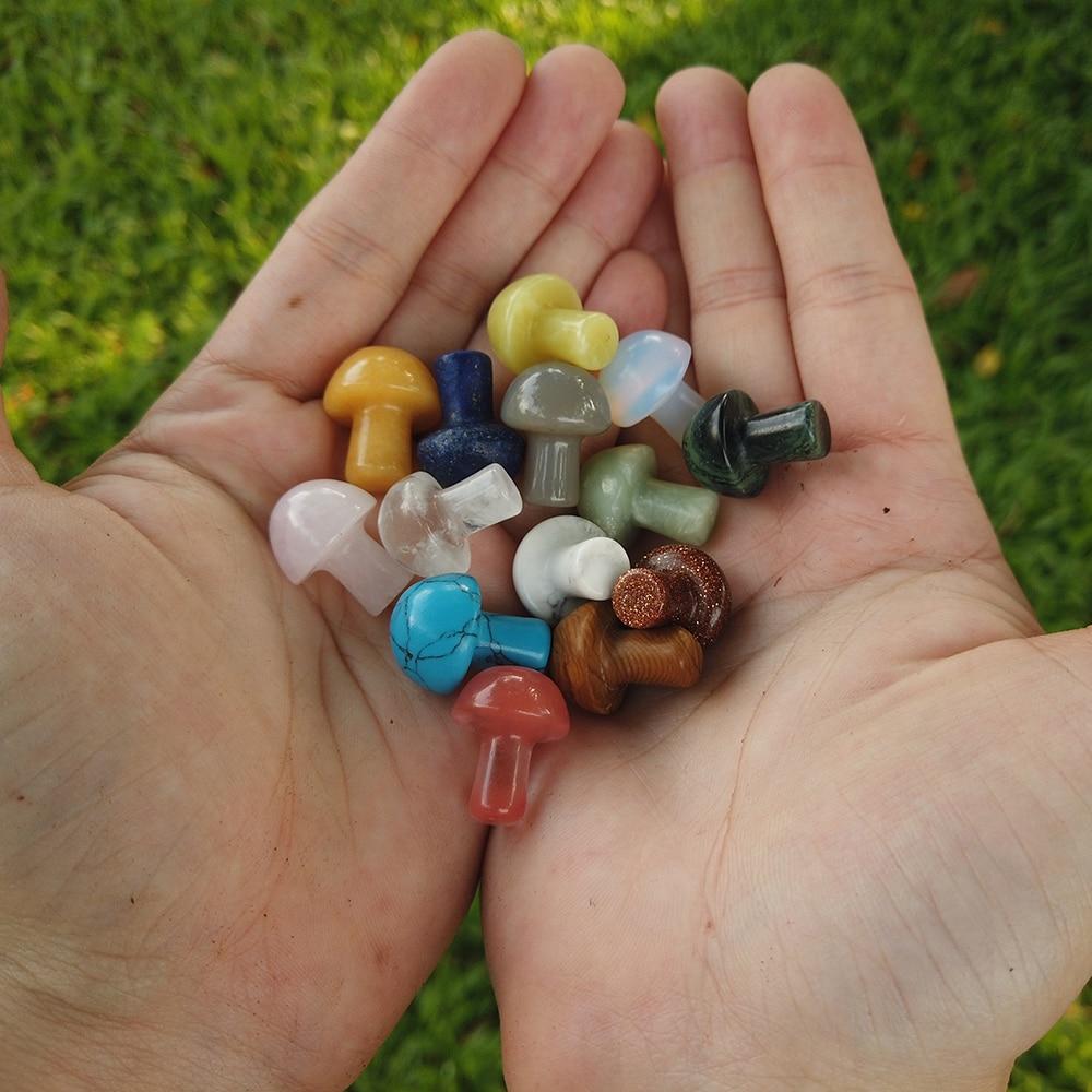 Natural Stone Mini Mushrooms