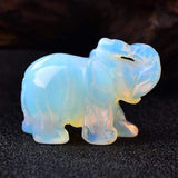 Elephant Carved Natural Crystal
