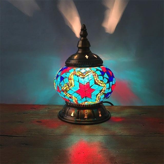 Mini Table Mosaic Lamp