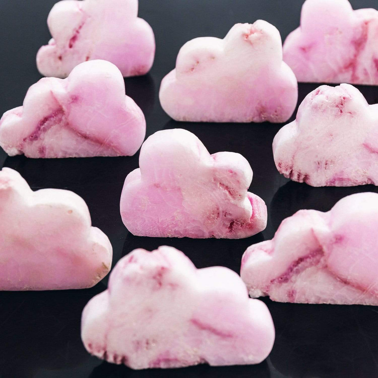 Pink Aragonite Cloud Shaped Stone