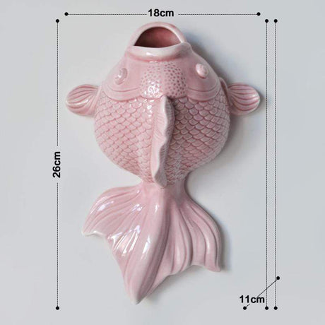 Modern Fish Wall Vase