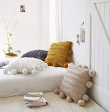 Pom Pom Pillow Cover