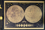 Earth's Moon Vintage Poster