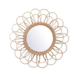 Anya Rattan Loop Round Wall Mirror