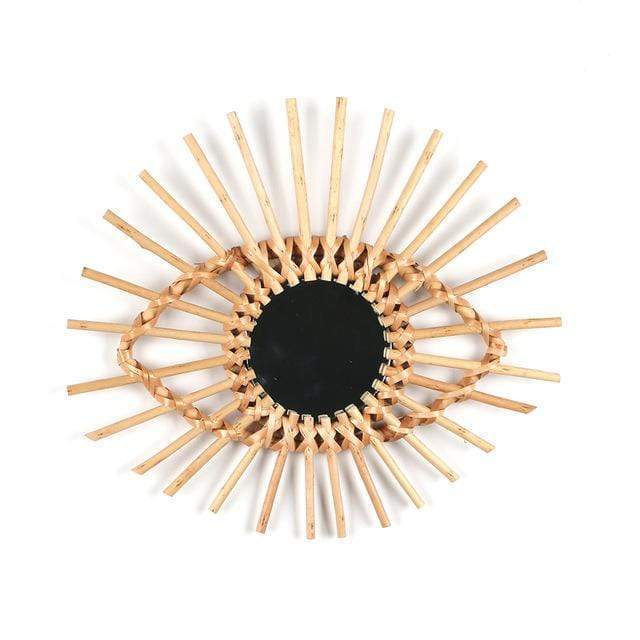 Rattan Eye Wall Mirror