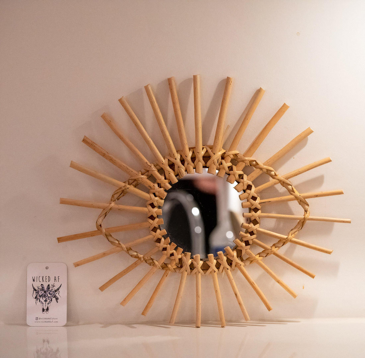 Rattan Eye Wall Mirror