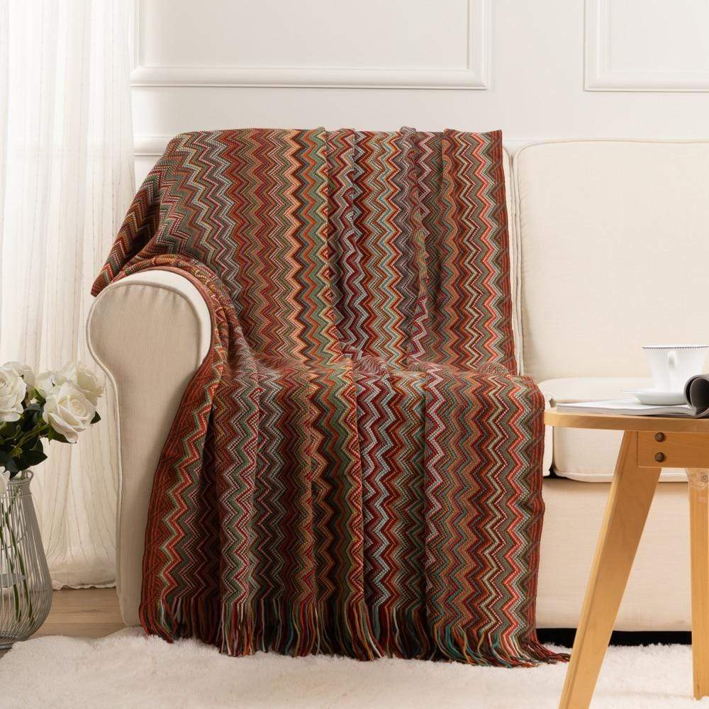 Geometric Pattern Throw Blanket