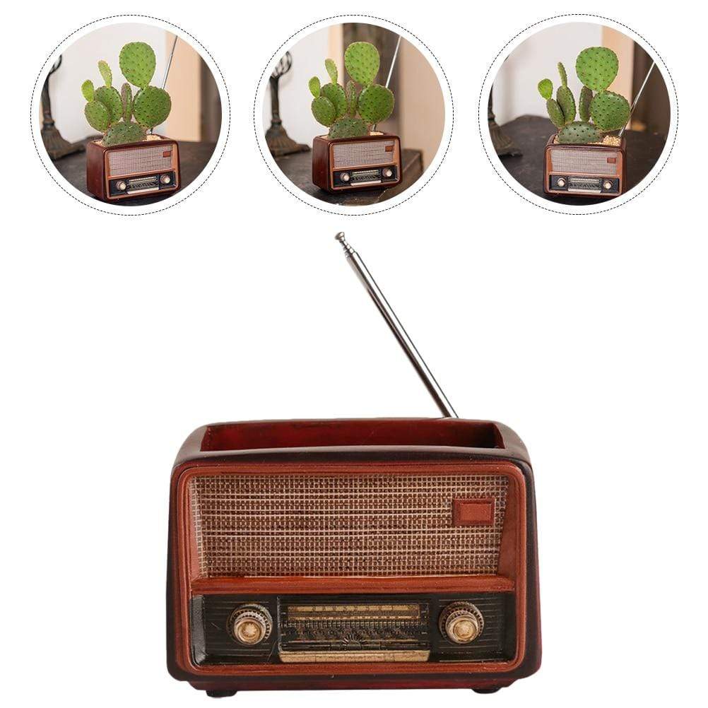 Retro Radio Planter Pot