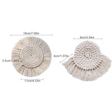 Round Macrame Coasters