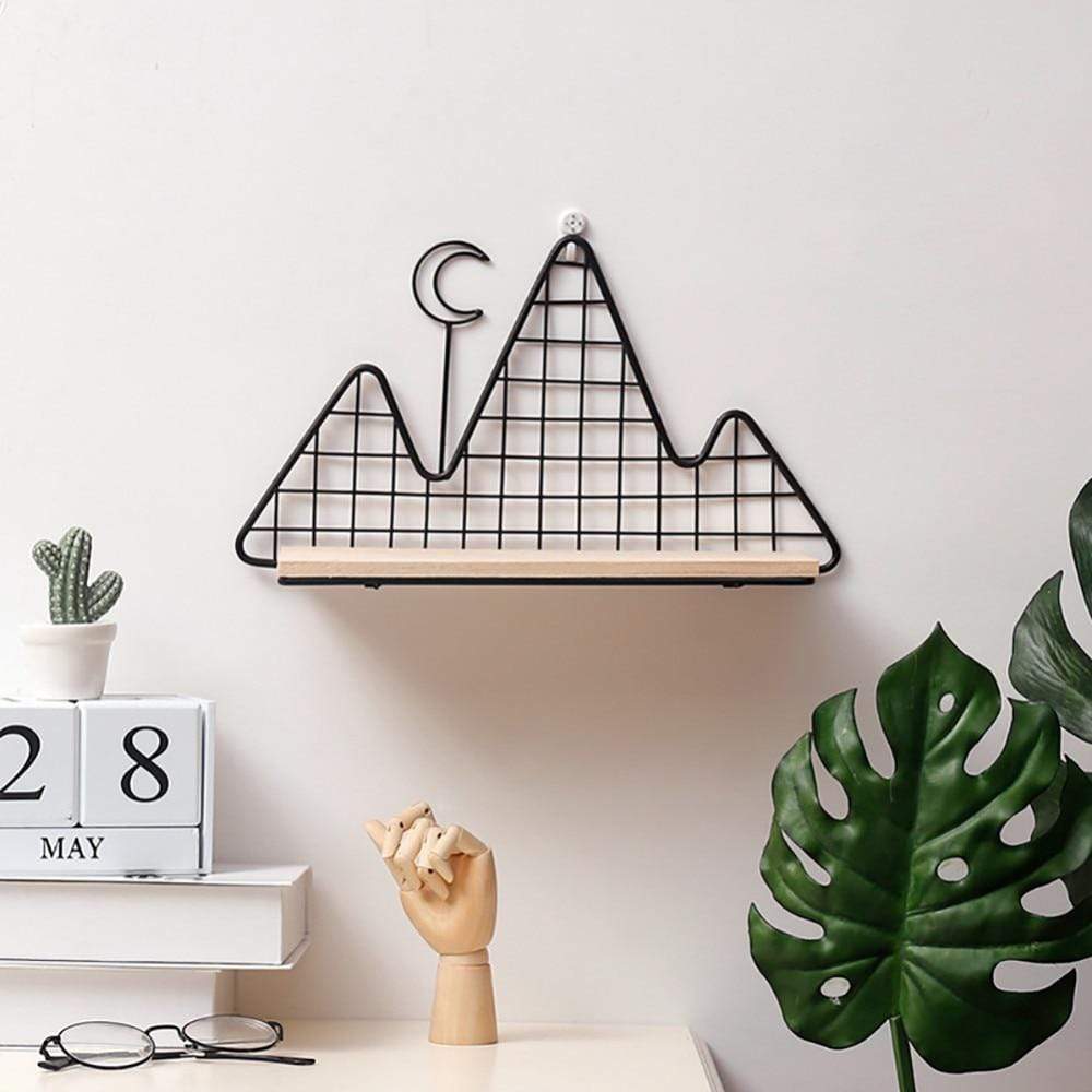 Mountain & Moon Metallic Shelf