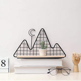 Mountain & Moon Metallic Shelf