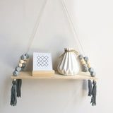 Nordic Beaded Wood Shelf