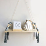Nordic Beaded Wood Shelf
