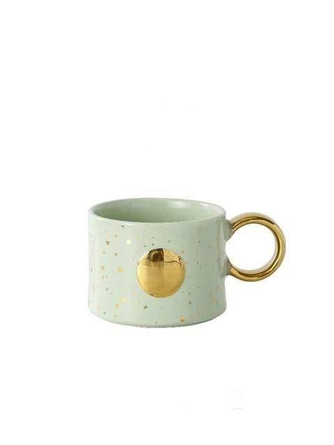 Golden Sun or Moon Design Mug