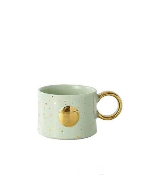 Golden Sun or Moon Design Mug