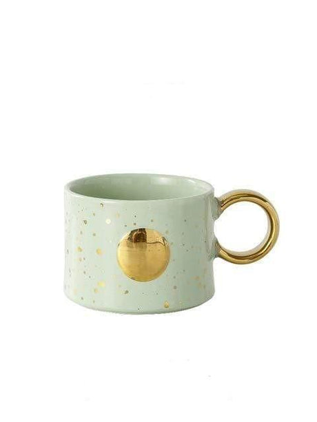 Golden Sun or Moon Design Mug