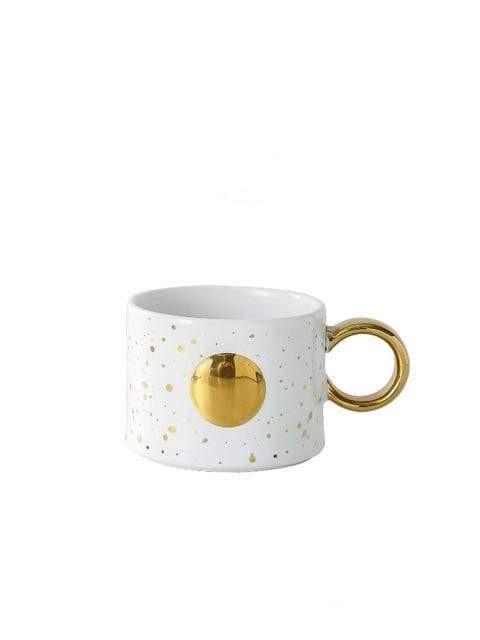 Golden Sun or Moon Design Mug