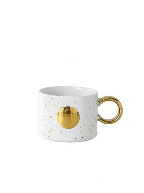 Golden Sun or Moon Design Mug