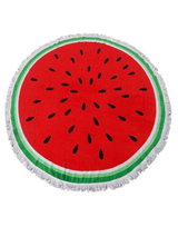 Watermelon Round Beach Towel