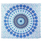 Aquamarine Mandala Tapestry