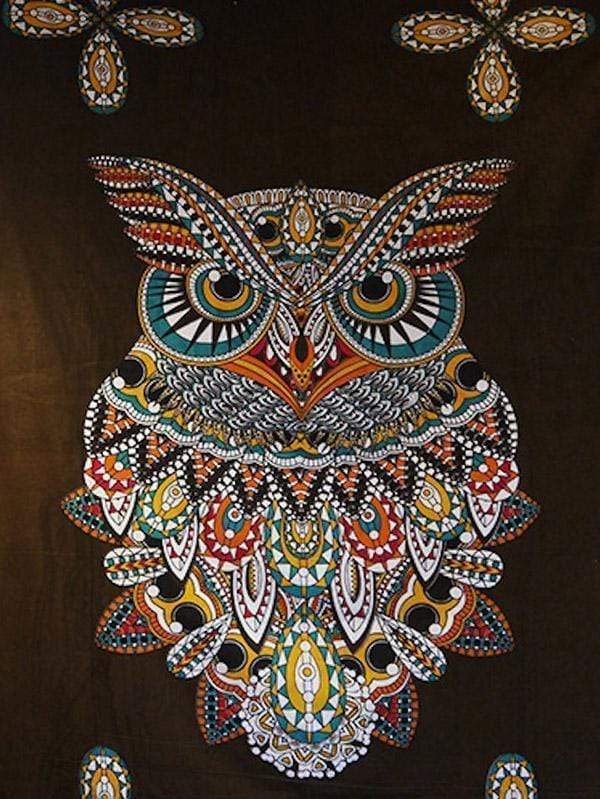 Bohemian Owl Tapestry