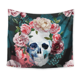 Flower Skull Tapestry