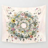 Flowers Wreath Tapestry