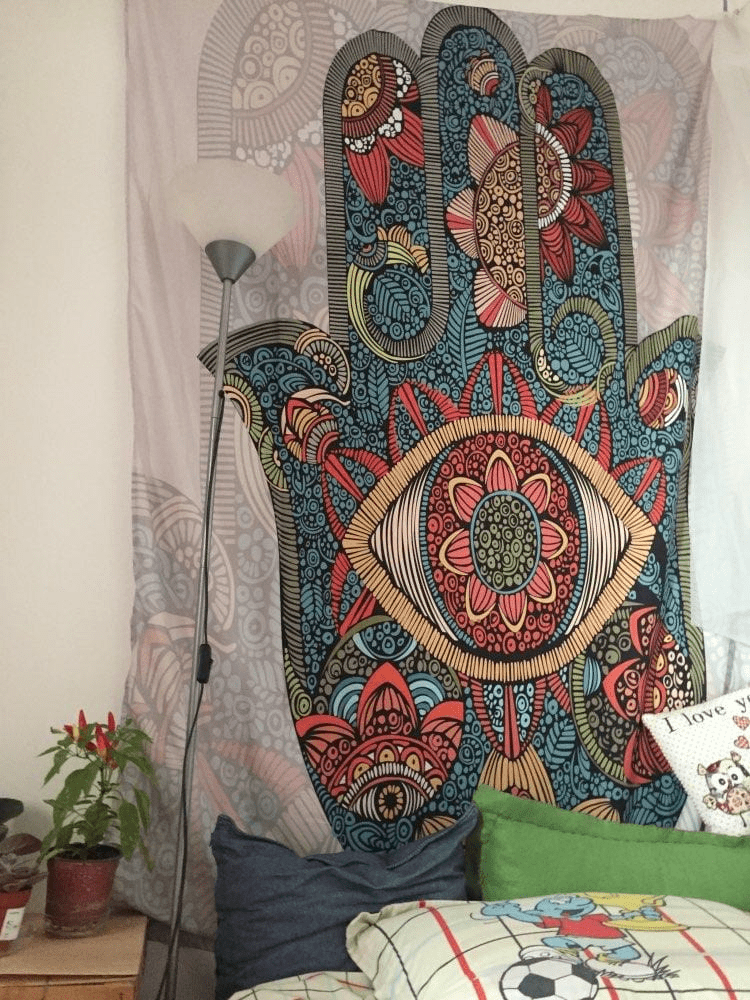 Hamsa Hand Tapestry