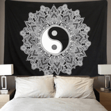 Mandala Yin Yang Tapestry